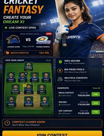 Play22brasil (Play22 brasil) fantasy cricket & matchday visual 3